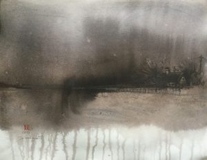 On the outskirts. Watercolor on paper, 2016, 65x50 cm | FOR SALE